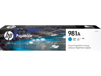 HP 981A Cyan Original PageWide Cartridge